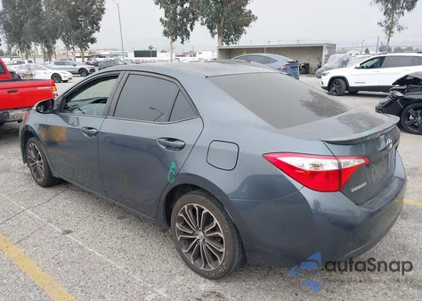 2015 Toyota Corolla S Plus from USA, damaged, VIN 5YFBURHE5FP232819